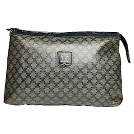 Céline Clutch in pelle grigia Celine Trotteur