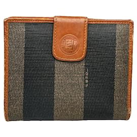 Fendi Baguette Black Leather Wallet
