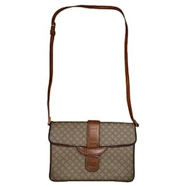 Borsa a mano in lino beige Celine Triomphe - Céline