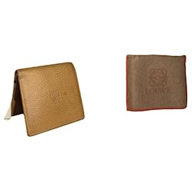 Portafoglio in pelle arancione Loewe