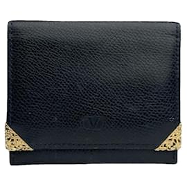 Porte-monnaie en plastique noir Valentino Garavani