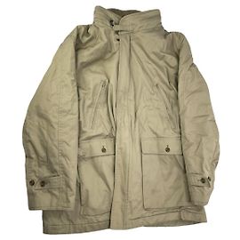 Abrigo de algodón beige de Burberry