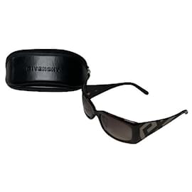 Occhiali da sole in plastica marroni Givenchy