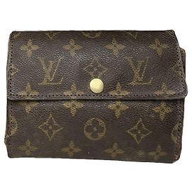 Cartera de cuero marrón Emilie de Louis Vuitton