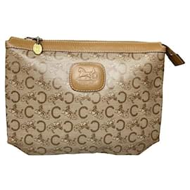 Céline Clutch in pelle marrone vintage Celine Triomphe