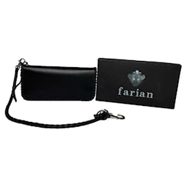 Borsa in pelle verniciata nera non firmata - Autre Marque
