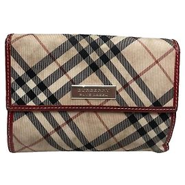 Burberry Beiger Leder Geldbörse