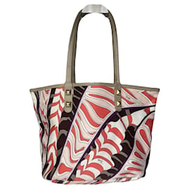 Borsa in pelle multicolore Emilio Pucci