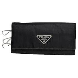 Borsa in poliestere nera Prada