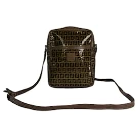 Fendi Baguette Brown Patent Leather Handbag