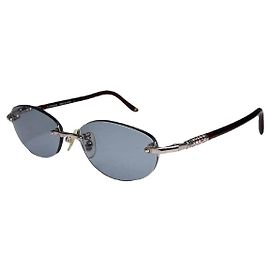Céline Occhiali da sole in metallo blu Celine