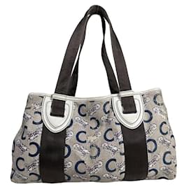 Céline Borsa a mano in pelle bianca Celine Cabas