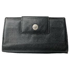 Bulgari Bvlgari schwarze Lederbörse