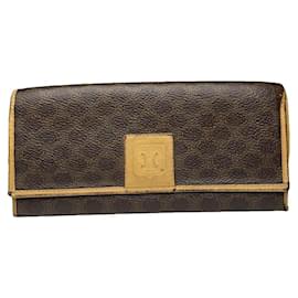Cartera de cuero marrón Celine Triomphe - Céline