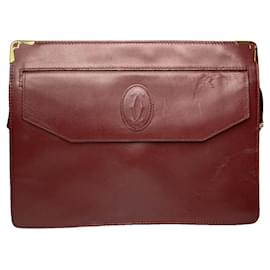 Clutch in pelle bordeaux Cartier