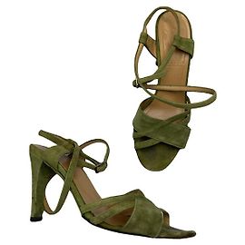 Bally grüne Lederabsätze
