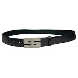Cintura in pelle nera Jil Sander