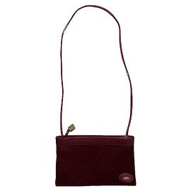 Loewe Amazona Handtasche aus burgunderfarbenem Leder