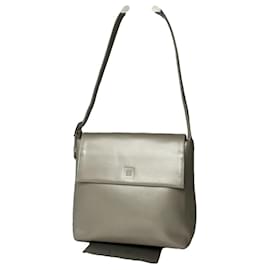 Borsa in pelle argento Givenchy 4G