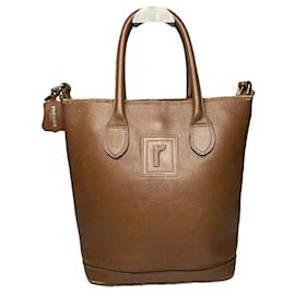 Borsa a mano in pelle marrone Stefanie Renoma - Autre Marque
