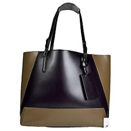 Borsa in pelle viola Marni
