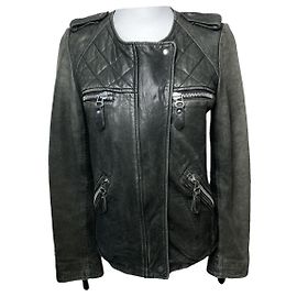 Isabel Marant Etoile Schwarze Lederjacke Isabel Marant Étoile