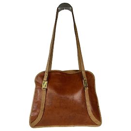 Borsa a mano in pelle rossa Fendi Peekaboo