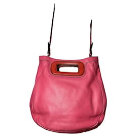 Borsa a mano in pelle rosa Flamenco Loewe