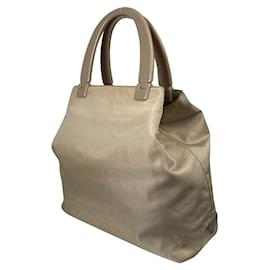 Borsa a mano in poliestere beige Tessuto di Prada