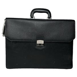 Borsa in pelle nera Pierre Cardin