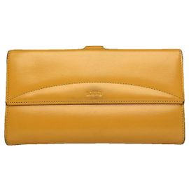 Loewe Puzzle Yellow Leather Wallet