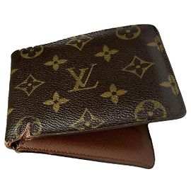 Braune Lederhandtasche von Louis Vuitton