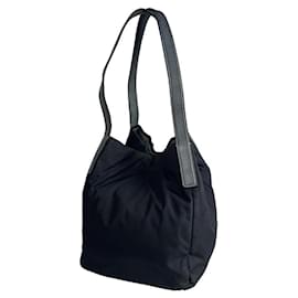 Borsa a mano in tessuto blu Jil Sander
