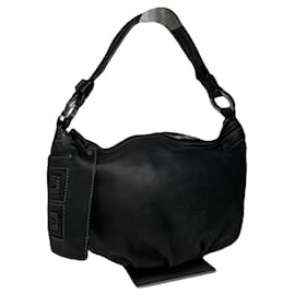 Borsa in pelle nera con taglio a luna Givenchy
