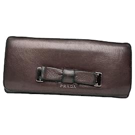 Prada braune Lederbörse