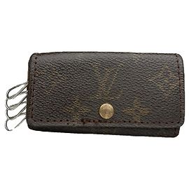 Porte-monnaie en cuir marron Louis Vuitton Lockme