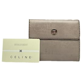 Portafoglio in pelle grigia Celine Triomphe - Céline