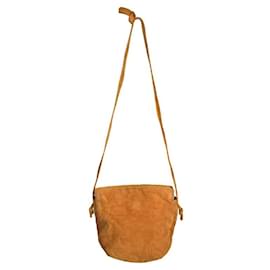 Borsa a mano in pelle arancione Flamenco Loewe