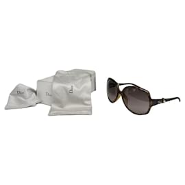 Gafas de sol de plástico marrón Dior