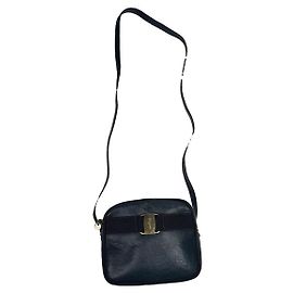 Borsa in pelle nera Salvatore Ferragamo