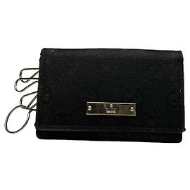Borsa in pelle nera Gucci