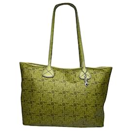 Céline Borsa a secchiello in pelle verde Celine