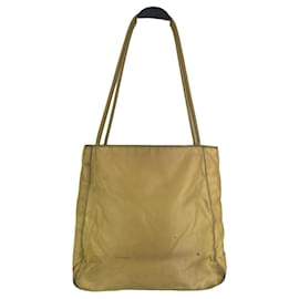 Borsa a mano in poliestere giallo Prada Re-Edition 2000