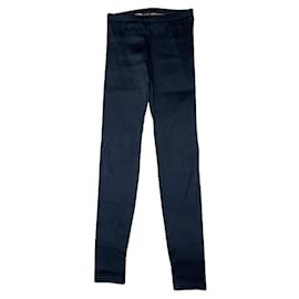 Pantalón de poliéster marino Jean Paul Gaultier
