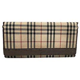 Burberry Beige Leather Wallet