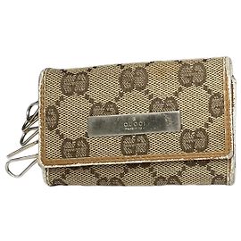 Borsa in cotone beige Gucci Queen Margaret