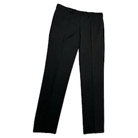 Pantalón de lana azul marino Prada