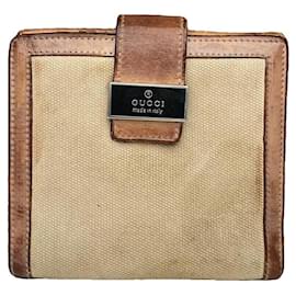 Gucci Zumi Beiger Baumwollgeldbeutel