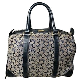 Céline Borsa in pelle nera Celine Tambour