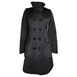 Manteau trench en polyester noir Sandringham de Burberry